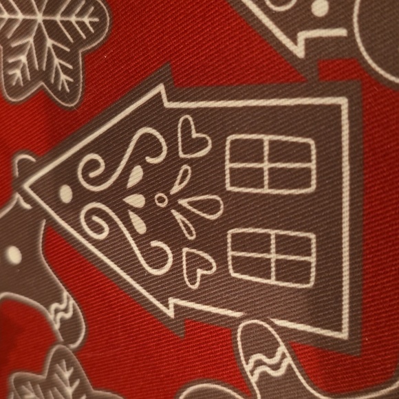 PAW & TAIL RED & BROWN GINGERBREAD MAN PET BANDANA, PLAID BOW TIE, BOW BUNDLE - Picture 11 of 14